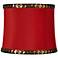 Red With Copper Trim Drum Lamp Shade 11x12x10 (Spider)