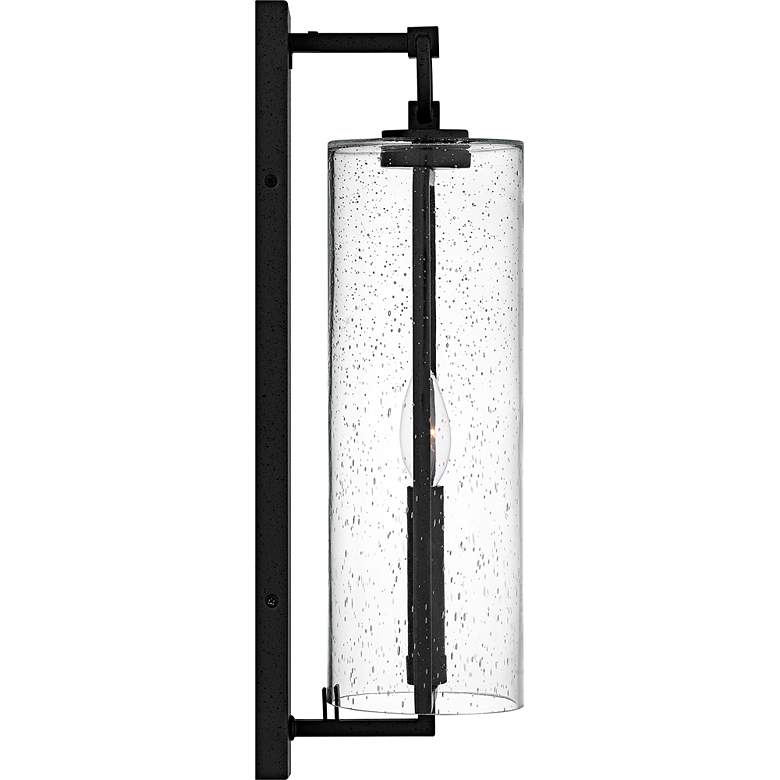 Image 4 Redan 1-Light Stone Black Outdoor Wall Lantern more views