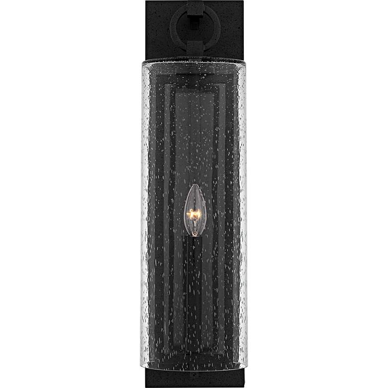 Image 3 Redan 1-Light Stone Black Outdoor Wall Lantern more views