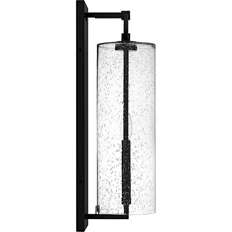 Image 4 Redan 1-Light Stone Black Outdoor Wall Lantern more views
