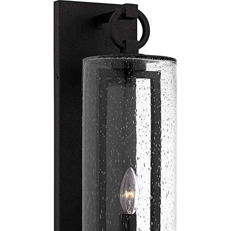 Image 5 Redan 1-Light Stone Black Outdoor Wall Lantern more views
