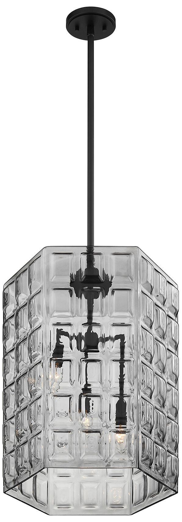 Image 5 Reddick 3-Light Pendant in Matte Black more views