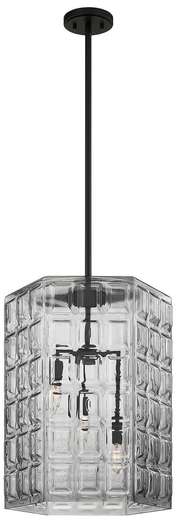 Image 6 Reddick 3-Light Pendant in Matte Black more views