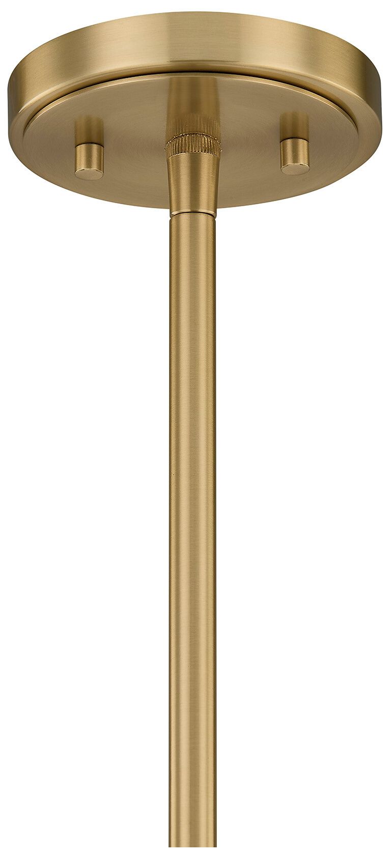 Thumbnail3 of Reddick 3-Light Pendant in Warm Brass more views