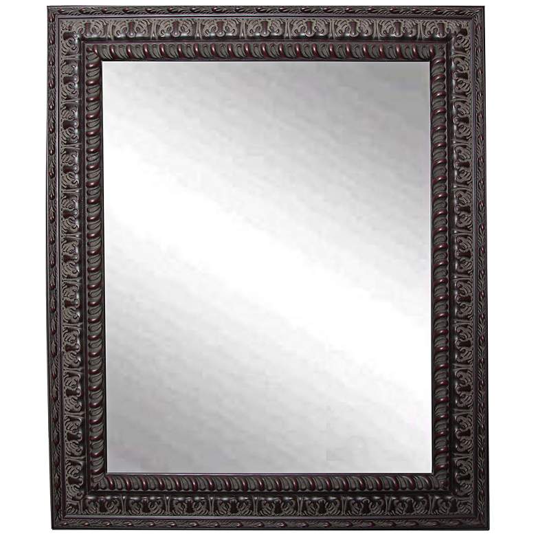 Image 1 Redding Dark Mahogany 26 1/2" x 32 1/2" Wall Mirror