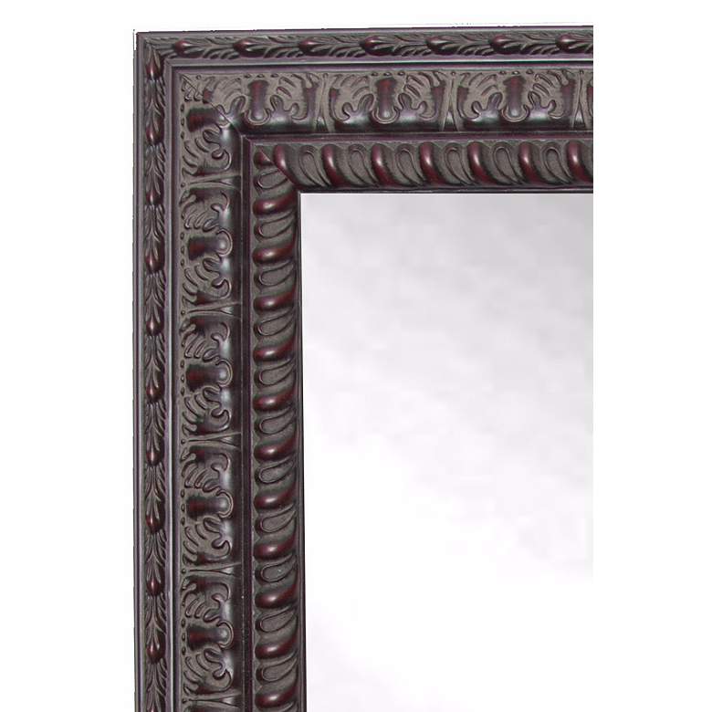 Image 2 Redding Dark Mahogany 26 1/2 inch x 32 1/2 inch Wall Mirror more views