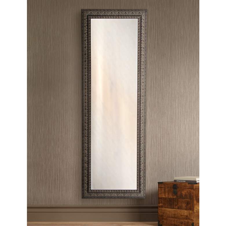 Image 1 Redding Dark Mahogany 26 inch x 64 inch Full Length Mirror