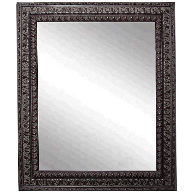 Image 1 Redding Dark Mahogany 29 1/2" x 35 1/2" Wall Mirror