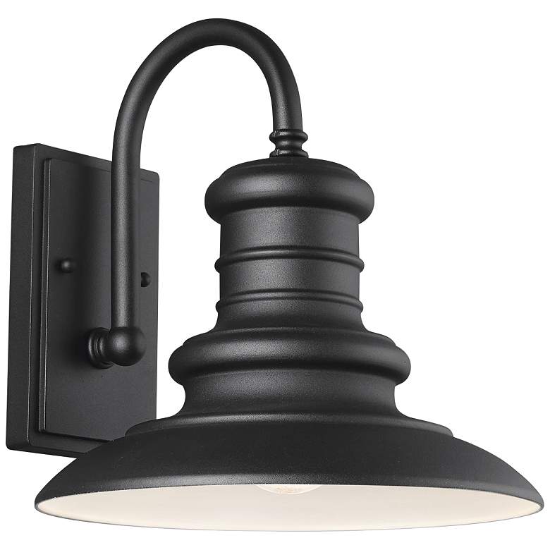 Image 2 Redding Station 12 1/2 inch High Black Outdoor Wall Light