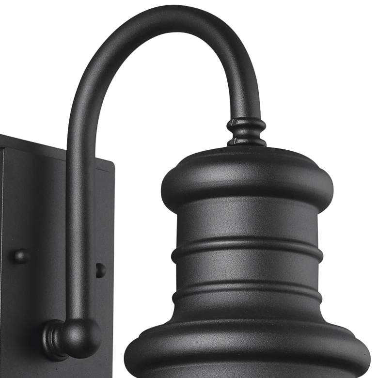 Image 3 Redding Station 12 1/2" High Black Outdoor Wall Light more views