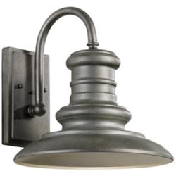 Redding Station 12 1/2&quot; High Silver LED Outdoor Wall Light