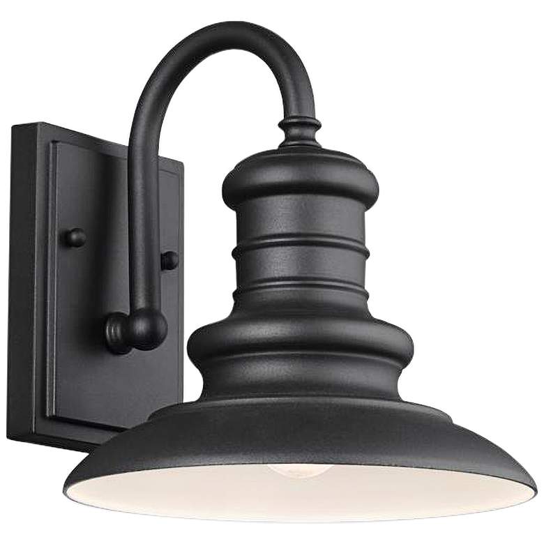 Image 2 Redding Station 9 1/2" Textured Black Industrial Outdoor Wall Light