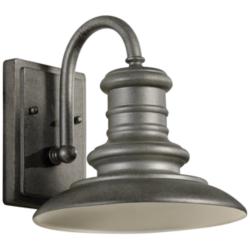 Redding Station 9 3/4&quot; High Silver LED Outdoor Wall Light
