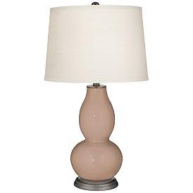 Image2 of Redend Point Double Gourd Table Lamp with Vine Lace Trim