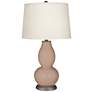 Redend Point Double Gourd Table Lamp with Vine Lace Trim