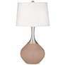 Redend Point Fog Linen Shade Spencer Table Lamp