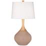 Redend Point Fog Linen Shade Wexler Table Lamp