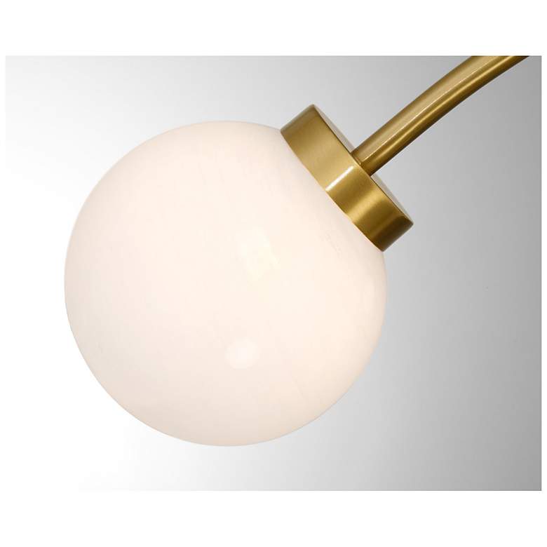 Image 6 Redfield 5-Light Semi-Flush in Warm Brass more views