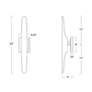 Redford 22" High Natural Brass ADA Wall Sconce