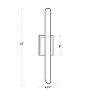5_Redford 22" High Oil-Rubbed Bronze Wall Sconce more views
