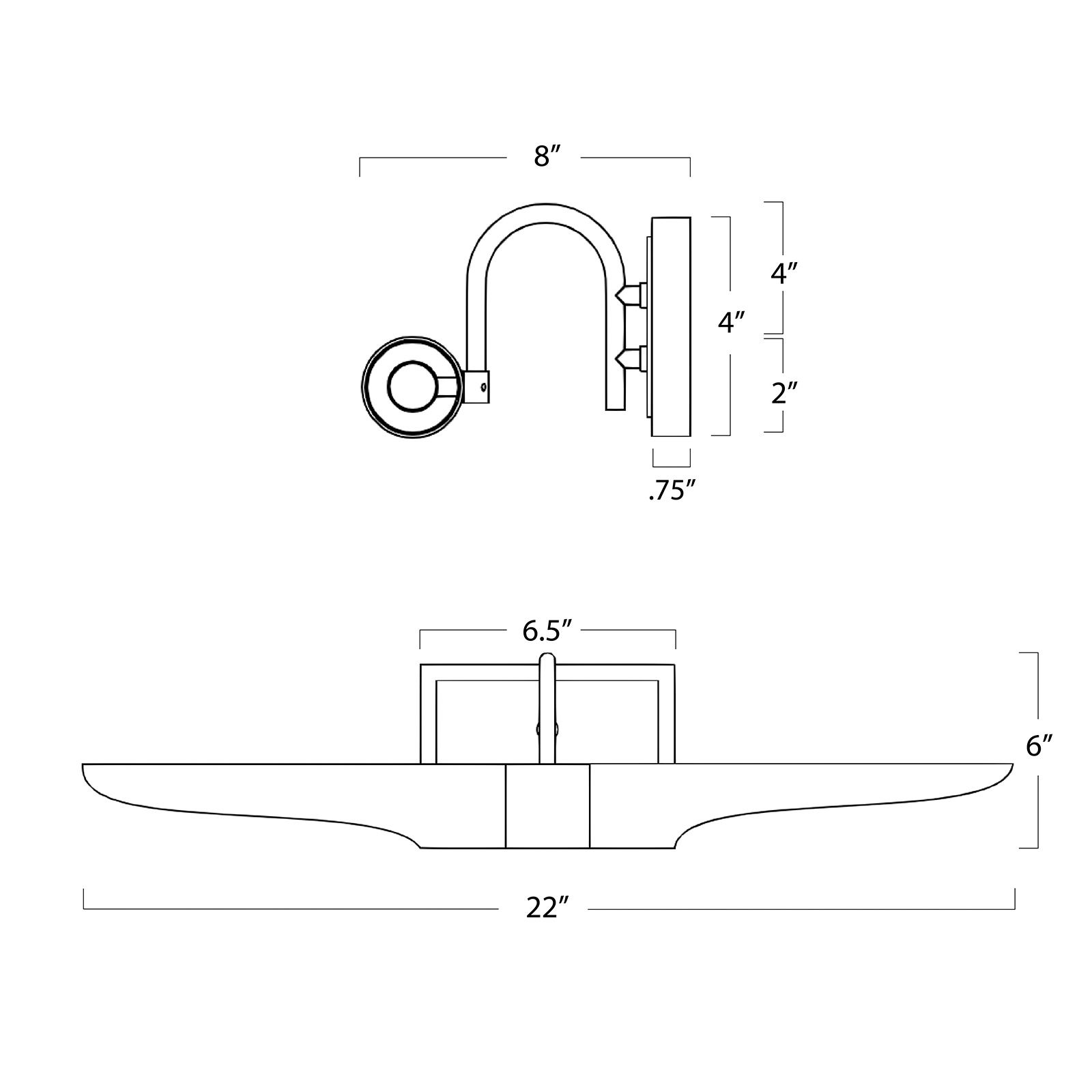 Image 7 Redford 22" Wide Oil-Rubbed Bronze 2-Light Picture Light more views