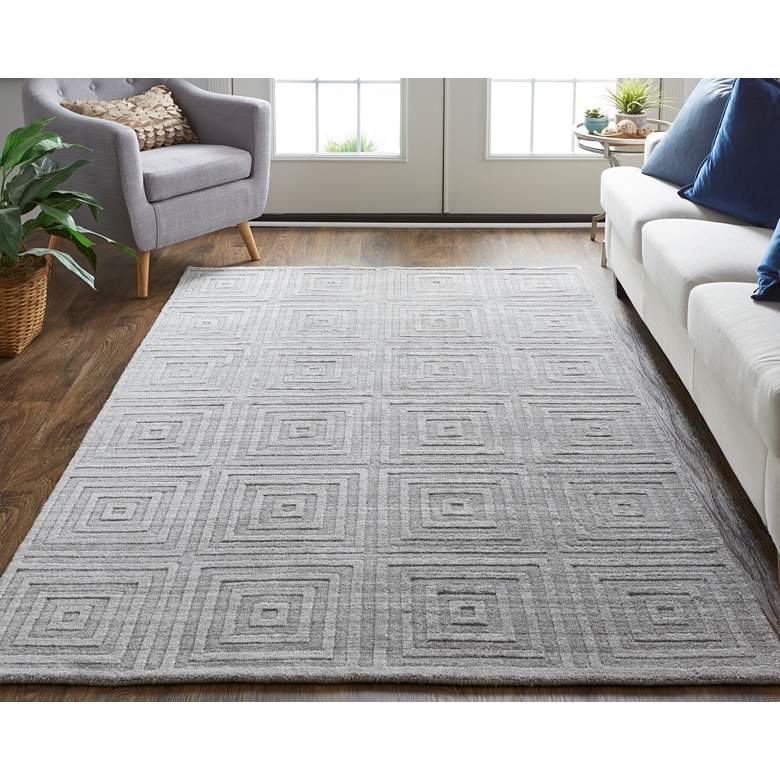 Image 1 Redford 8670F 5'x8' Beige and Gray Rectangular Area Rug