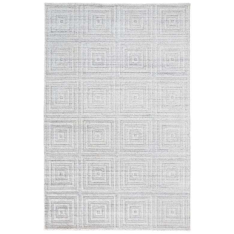 Image 1 Redford 8670F 5'x8' White and Gray Rectangular Area Rug