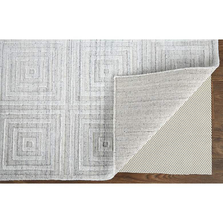 Image 3 Redford 8670F 5&#39;x8&#39; White and Gray Rectangular Area Rug more views