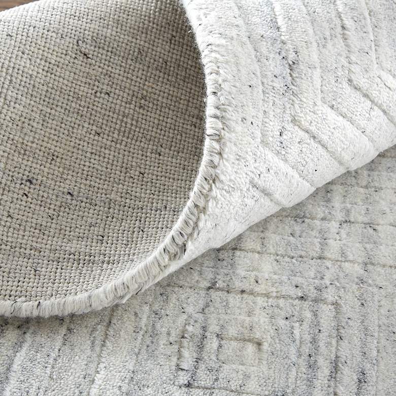 Image 5 Redford 8670F 5'x8' White and Gray Rectangular Area Rug more views