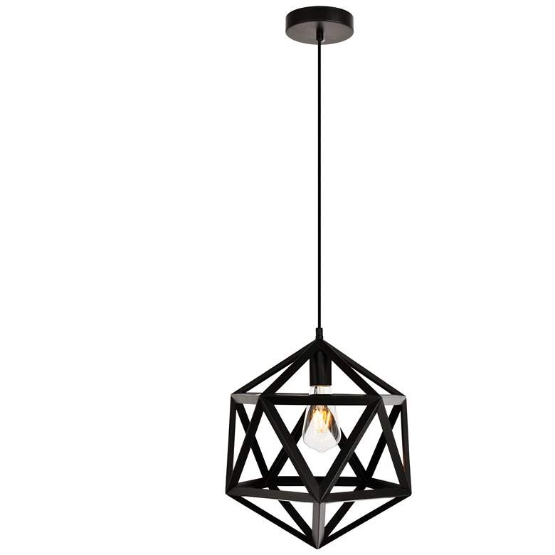 Image 1 Redmond Collection Pendant D13.0" H14.6 Lt:1 Black Finish