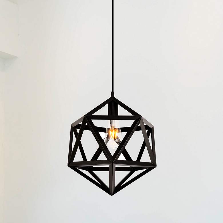 Image 1 Redmond Collection Pendant D13.0" H14.6 Lt:1 Black Finish