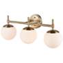 Thumbnail2 of Redondo 24" Wide Modern Gold 3-Light Vanity Bath Light more views