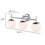 Thumbnail3 of Redondo 24" Wide Modern Gold 3-Light Vanity Bath Light more views