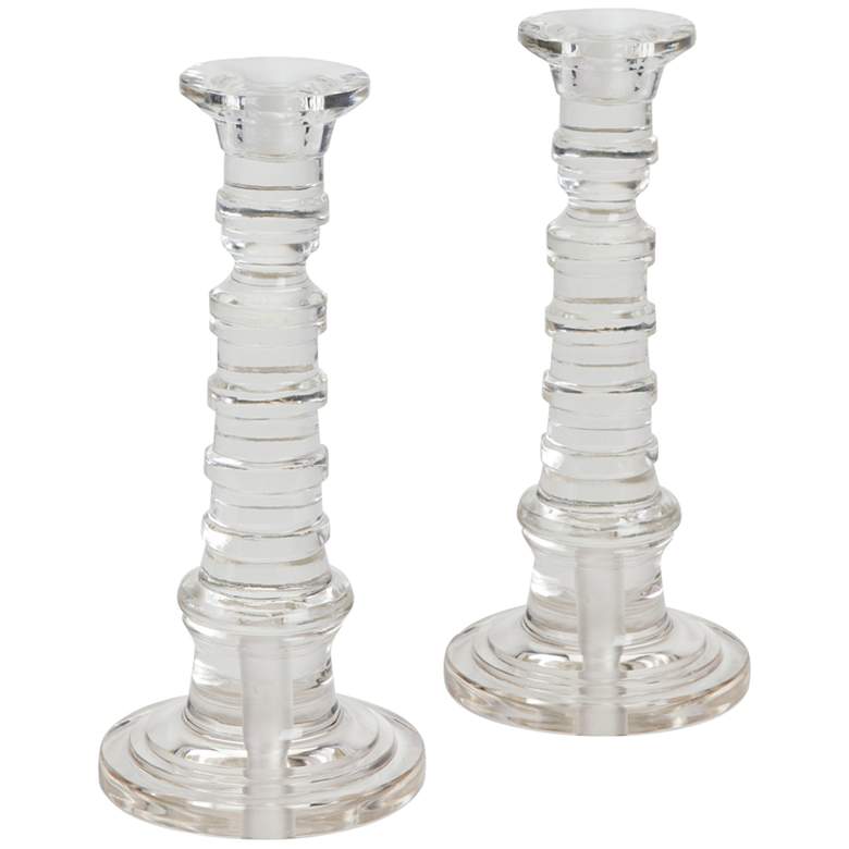 Image 1 Redondo Crystal Candlestick Candle Holder Set of 2