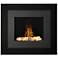 Redway Black Wall-Mount Electric Fireplace