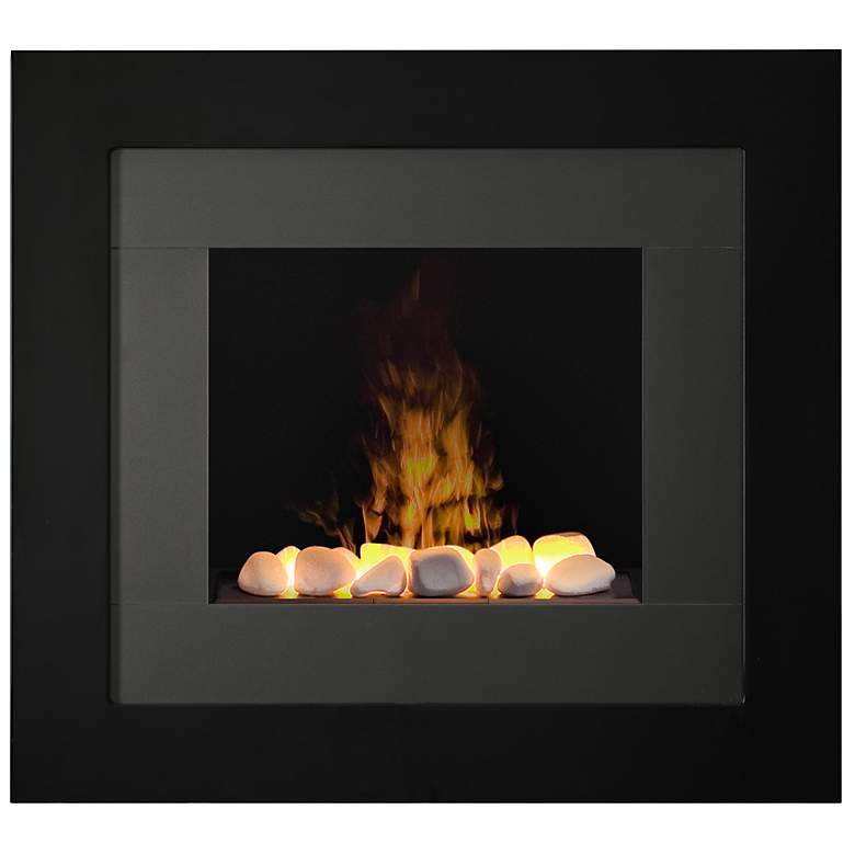 Image 1 Redway Black Wall-Mount Electric Fireplace