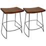 1_Reece 24" Chestnut Wood Counter Stool