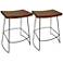 Reece 24" Chestnut Wood Counter Stool