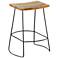 Reece 24" Natural Wood Counter Stool