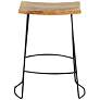 2_Reece 24" Natural Wood Counter Stool more views