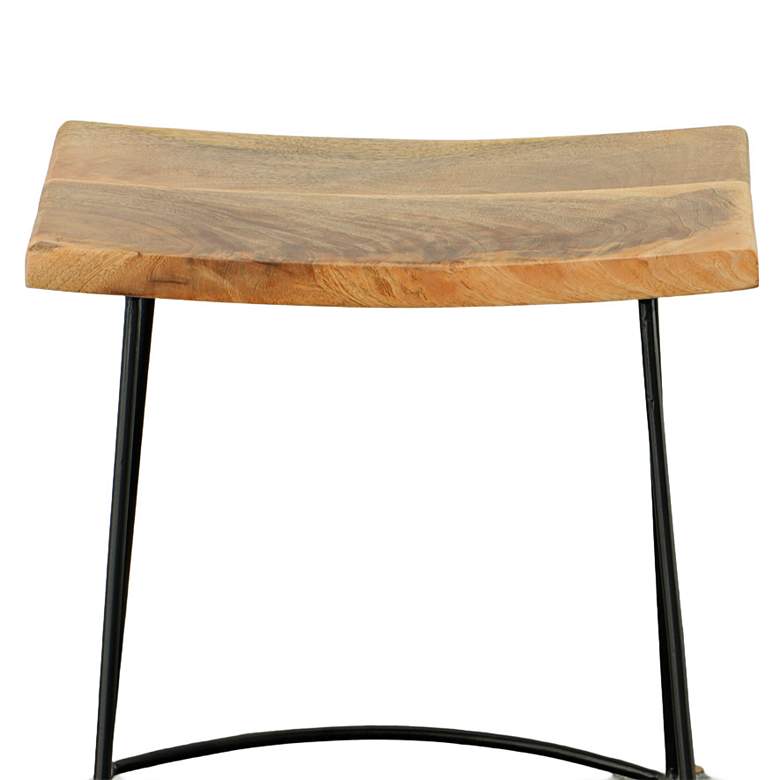 Image 3 Reece 24" Natural Wood Counter Stool more views