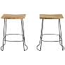 4_Reece 24" Natural Wood Counter Stool more views