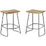 5_Reece 24" Natural Wood Counter Stool more views