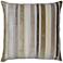 Reece Taupe 24" Square Decorative Throw Pillow
