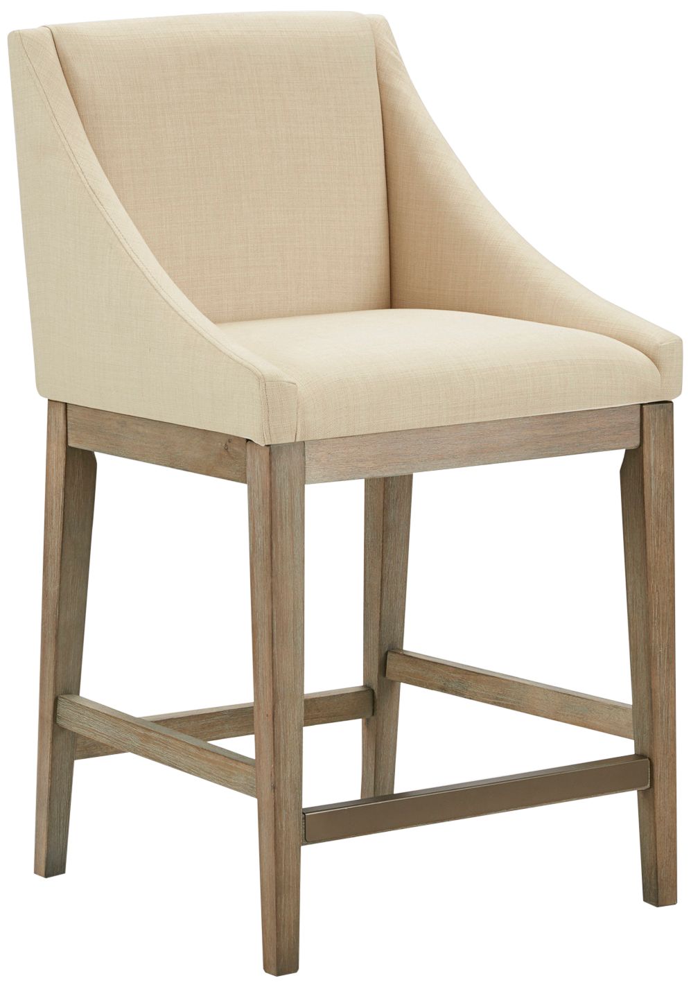 Reed 26" Cream Fabric Counter Stool
