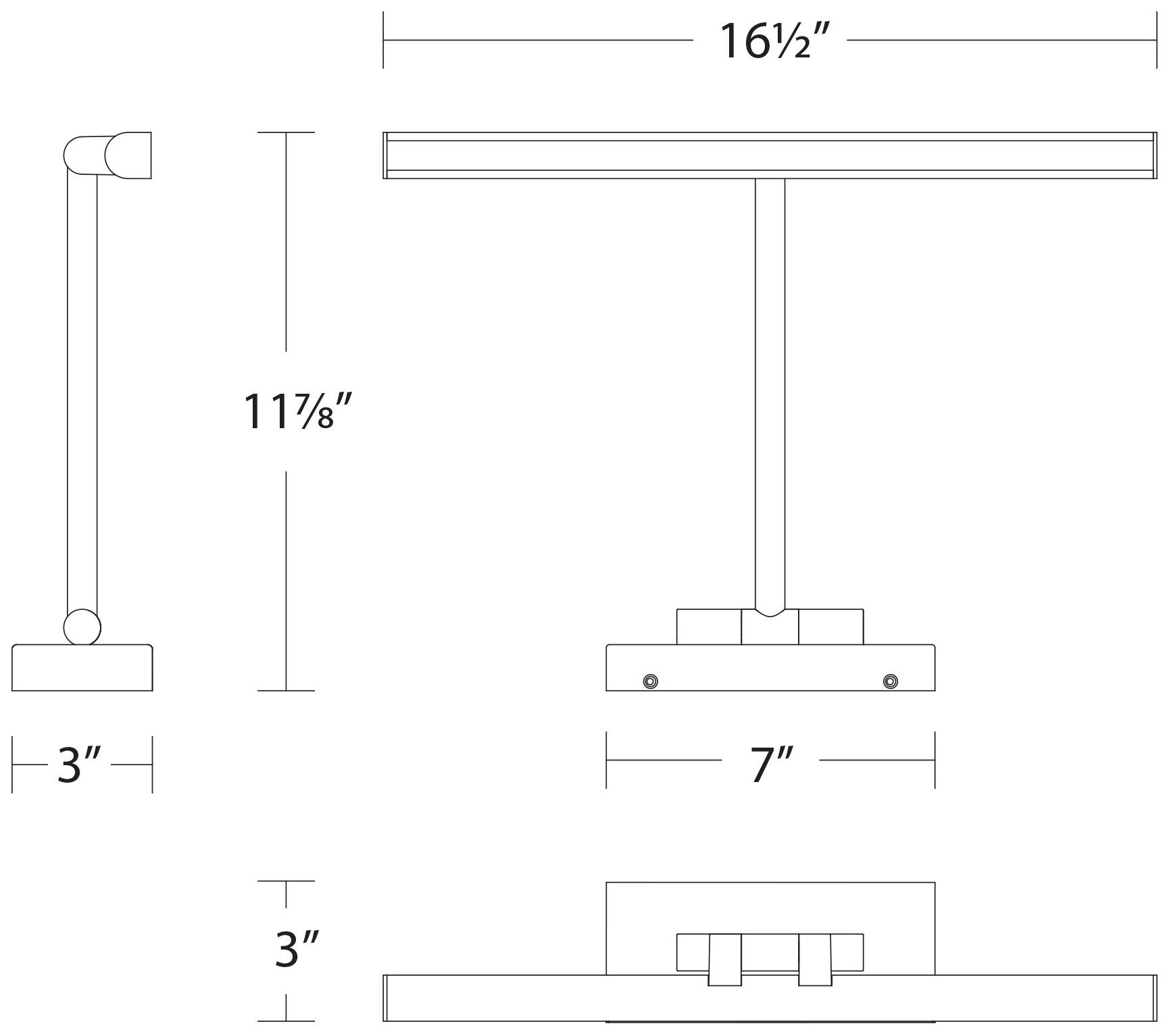 Image 2 Reed 3"H x 16.5"W 1-Light Picture Light in Aged Brass more views
