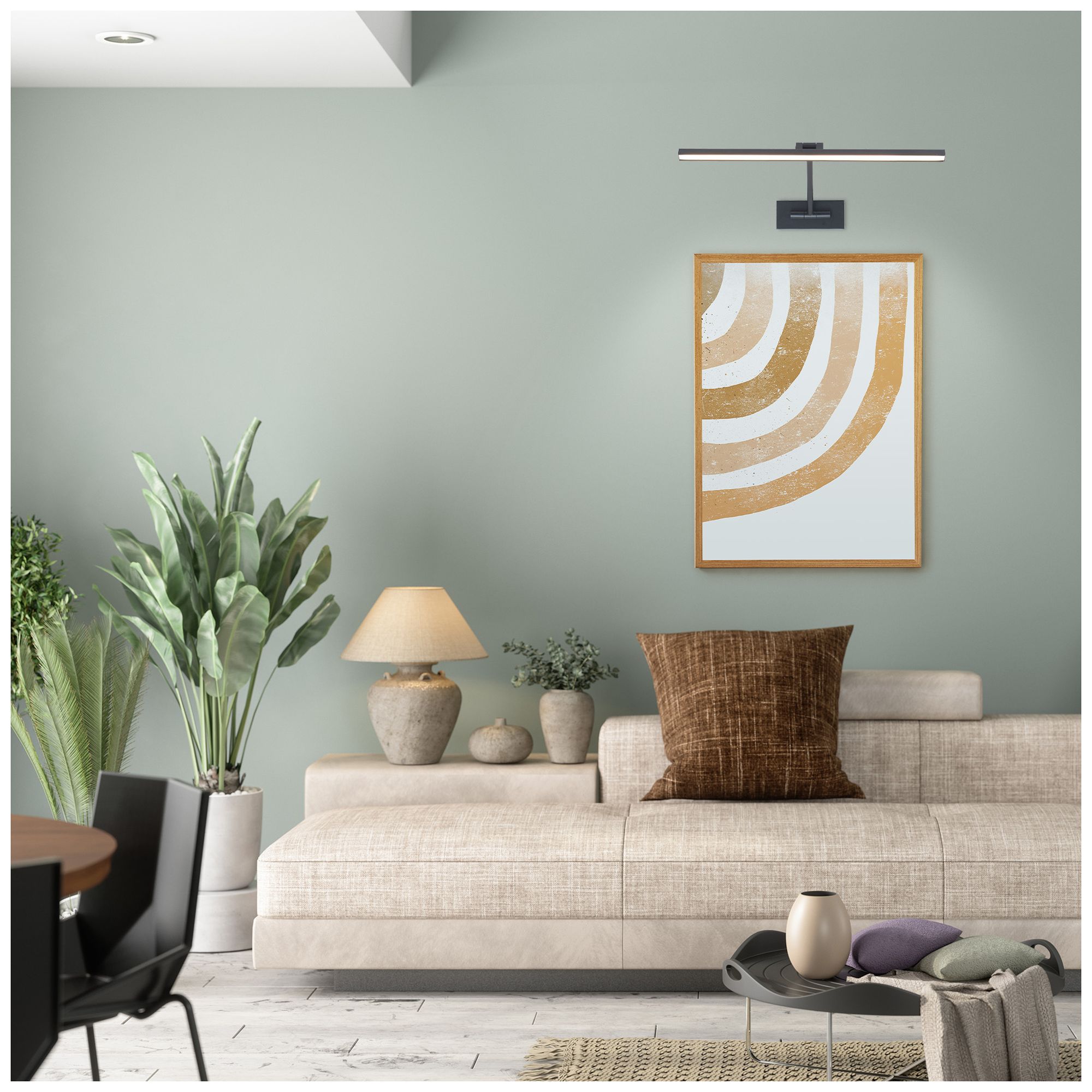 Image 3 Reed 3"H x 16.5"W 1-Light Picture Light in Aged Brass more views