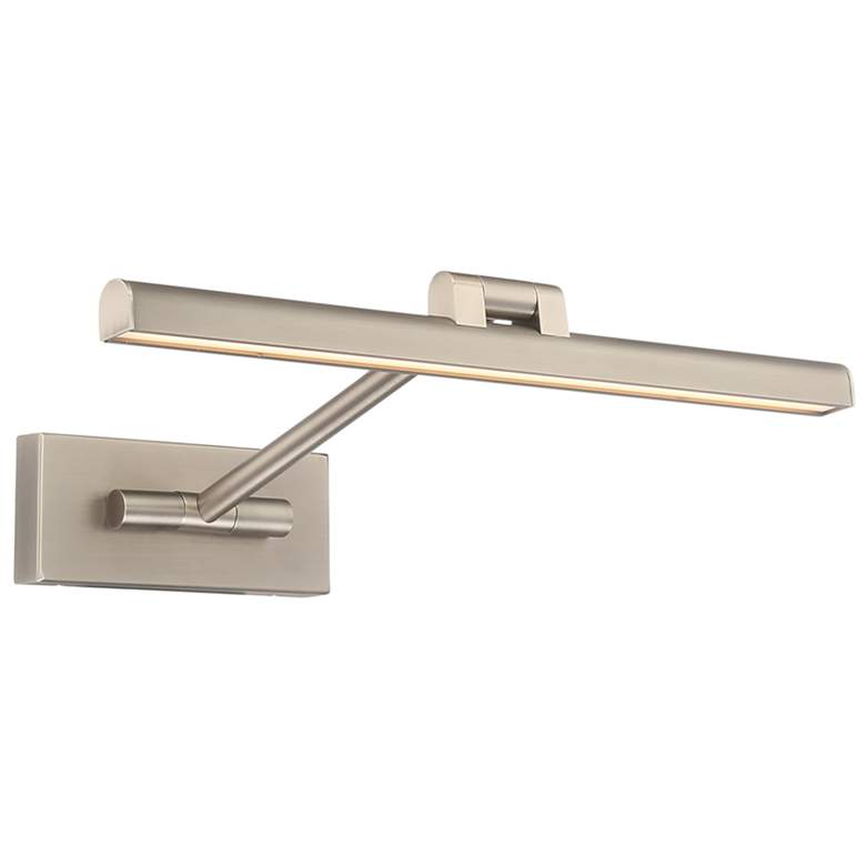Image 1 Reed 3"H x 16.5"W 1-Light Picture Light in Brushed Nickel