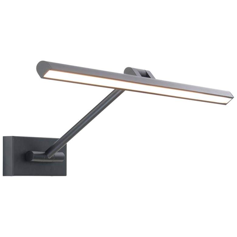 Image 1 Reed 3"H x 24.5"W 1-Light Picture Light in Black