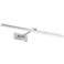 Reed 3"H x 32.5"W 1-Light Picture Light in Brushed Nickel